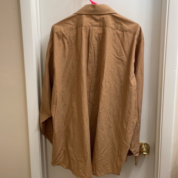 Tan Long Sleeve Button Down - Picture 3 of 3